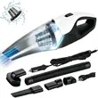 Aspirator de mana portabil puternic, Pro Power, umed si uscat, uz casnic sau auto, 8000Pa, alimentare dubla, wireless reincarcabil, cablu USB, 3x2600mAh, 100W, cablu 5m, 12V, lumina LED, filtru dublu, Roll Fast - resigilat2 