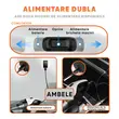 Aspirator de mana portabil puternic, Pro Power, umed si uscat, uz casnic sau auto, 8000Pa, alimentare dubla, wireless reincarcabil, cablu USB, 3x2600mAh, 100W, cablu 5m, 12V, lumina LED, filtru dublu, Roll Fast - resigilat2 