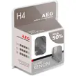 Becuri auto far AEG, White Xenon Plus +50% H4, 60/55W, 12V, 2 buc