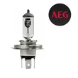 Becuri auto far AEG, White Xenon Plus +50% H4, 60/55W, 12V, 2 buc