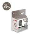 Becuri auto far AEG, White Xenon Plus +50% H4, 60/55W, 12V, 2 buc