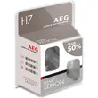 Becuri auto far AEG, White Xenon Plus +50% H7, 55W, 12V, 2 buc