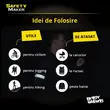 Benzi reflectorizante pentru incheietura mainii, brat, glezna, picior, Walser, reflectoare de siguranta pana la 100 m pe timp de noapte, alergare, ciclism, portocaliu, 2 buc, universale, elastice, 40 x 3.8 cm