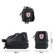 Borseta bicicleta cu montare sa, stop cu semnalizare led 5 moduri, reincarcabila USB, impermeabila, 2 L, West Biking, negru