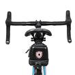 Borseta bicicleta cu montare sa, stop cu semnalizare led 5 moduri, reincarcabila USB, impermeabila, 2 L, West Biking, negru