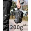 Borseta bicicleta cu husa impermeabila pentru telefon, montare pe ghidon si cadru, compatibila cu telefoane pana la 18 cm lungime, spatiu depozitare 1.5 L, port cablu pentru casti, logo reflectorizant, West Biking, negru
