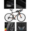 Borseta bicicleta cu husa impermeabila pentru telefon, montare pe ghidon si cadru, compatibila cu telefoane pana la 18 cm lungime, spatiu depozitare 1.5 L, port cablu pentru casti, logo reflectorizant, West Biking, negru