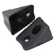 Cala blocare roti auto, plastic rezistent HDPE, Roll Fast, 21 x 15 x 11.5 cm, set 2 bucati, negru