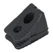 Cala blocare roti auto, plastic rezistent HDPE, Roll Fast, 21 x 15 x 11.5 cm, set 2 bucati, negru