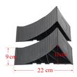 Cale blocare roata auto, moto, rulote, cu suport, portabile, set 2 bucati, plastic rezistent HDPE, Roll Fast, 22 x 9 x 11 cm, negru