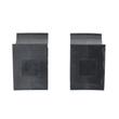 Cale blocare roata auto, moto, rulote, cu suport, portabile, set 2 bucati, plastic rezistent HDPE, Roll Fast, 22 x 9 x 11 cm, negru