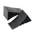 Cale blocare roata auto, moto, rulote, cu suport, portabile, set 2 bucati, plastic rezistent HDPE, Roll Fast, 22 x 9 x 11 cm, negru