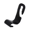 Carlig tetiera scaun auto, suport tip cuier cu carlig dublu, greutate suportata max 5 kg, plastic, 8 x 3.5 x 6.5 cm, Roll Fast, negru, set 2 bucati