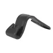 Carlig tetiera scaun auto, suport tip cuier cu carlig dublu, greutate suportata max 5 kg, plastic, 8 x 3.5 x 6.5 cm, Roll Fast, negru, set 2 bucati