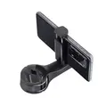 Carlig tetiera scaun auto, multifunctional suport telefon, reglabil, rotire 360 de grade, greutate suportata max 10 kg, plastic + ABS, 12 x 9 x 5.5 cm, Roll Fast, negru, set 2 bucati
