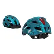 Casca ciclism protectie bicicleta cu LED, PROLINE Urban Plus New York, Fischer, unisex, marimea S/M 52 - 59 cm, turcoaz