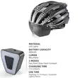 Casca ciclism sosea si MTB cu viziera magnetica detasabila, lumina led de avertizare cu incarcare usb, aerodinamica, ultrausoara, 24 canale de ventilatie, sistem de reglare, marimea L (56-61 cm), EPS+PC, West Biking, negru