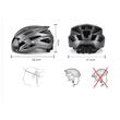 Casca ciclism sosea si MTB cu viziera magnetica detasabila, lumina led de avertizare cu incarcare usb, aerodinamica, ultrausoara, 24 canale de ventilatie, sistem de reglare, marimea L (56-61 cm), EPS+PC, West Biking, negru