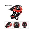 Casca protectie copii, full face, bicicleta, scooter, skateboard, patine, sistem de reglare, marimea S (52-56 cm), EPS+PC, West Biking, rosu