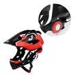 Casca protectie copii, full face, bicicleta, scooter, skateboard, patine, sistem de reglare, marimea S (52-56 cm), EPS+PC, West Biking, rosu