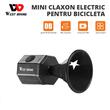 Claxon bicicleta, trotineta, 6 sunete alarma, 90 dB, West Biking, prindere ghidon, 7 x 4 x 3 cm, negru