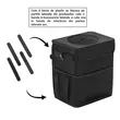 Cos gunoi auto cu capac, 25x13x30 cm, buzunare depozitare, organizator auto, poliester, Roll Fast, negru