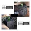 Cos gunoi auto cu capac, 25x13x30 cm, buzunare depozitare, organizator auto, poliester, Roll Fast, negru
