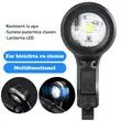 Far bicicleta cu claxon si lanterna LED, 5 moduri de iluminare, 4 sunete claxon, West Biking, lumina bicicleta fata, vizibilitate sporita
