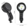 Far bicicleta cu claxon si lanterna LED, 5 moduri de iluminare, 4 sunete claxon, West Biking, lumina bicicleta fata, vizibilitate sporita