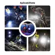 Far bicicleta fata, lanterna LED, senzor miscare, 300 lumeni, baterie 1000 mAh cu autonomie max 15 ore si incarcare USB, potrivire universala inclusiv trotineta, scuter, bicicleta electrica, e-bike, rezistent la apa, lumina bicicleta fata