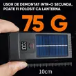 Far bicicleta fata, lampa frontala, lumina fata bicicleta, 200 lumeni, unghi larg vizibilitate 155 grade, lanterna LED, incarcare solara si USB, baterie 650 mAh, multifunctional, potrivire universala inclusiv MTB, rezistent la apa, afisaj digital
