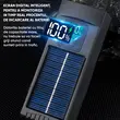 Far bicicleta fata, lampa frontala, lumina fata bicicleta, 200 lumeni, unghi larg vizibilitate 155 grade, lanterna LED, incarcare solara si USB, baterie 650 mAh, multifunctional, potrivire universala inclusiv MTB, rezistent la apa, afisaj digital
