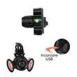 Far bicicleta fata cu LED, 300 lumeni, baterie 800 mAh cu incarcare USB, potrivire universala inclusiv trotineta, scuter, bicicleta electrica, e-bike, rezistent la apa, prindere ghidon, lumina bicicleta frontala
