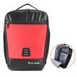 Geanta trotineta, bicicleta, multifunctionala, impermeabila, West Biking, 7.3 L, negru cu rosu