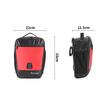 Geanta trotineta, bicicleta, multifunctionala, impermeabila, West Biking, 7.3 L, negru cu rosu