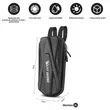 Geanta trotineta electrica, bicicleta, scuter electric, capacitate 3L, multicompartimentat, West Biking, 29 x 15 x 12 cm, negru