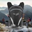 Rucsac bicicleta impermeabil, buzunar sistem hidratare, 15L, pliabil, 42 x 26 x 15 cm, West Biking, negru cu gri