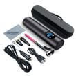 Mini compresor aer digital, portabil, cu acumulator, pentru auto, moto, bici, negru = DELISTAT