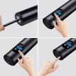 Mini compresor aer digital, portabil, cu acumulator, pentru auto, moto, bici, negru = DELISTAT