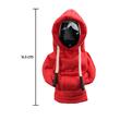 Husa schimbator viteze tip hanorac cu gluga, accesoriu auto, decoratiune masina, material textil, potrivire universala, rosu