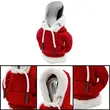 Husa schimbator viteze tip hanorac cu gluga, accesoriu auto, decoratiune masina, material textil, potrivire universala, model Craciun