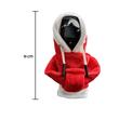 Husa schimbator viteze tip hanorac cu gluga, accesoriu auto, decoratiune masina, material textil, potrivire universala, model Craciun