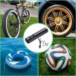 Mini compresor aer digital, portabil, cu acumulator, pentru auto, moto, bici, negru = DELISTAT