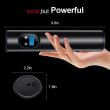 Mini compresor aer digital, portabil, cu acumulator, pentru auto, moto, bici, negru = DELISTAT
