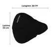 Husa pentru sa de bicicleta, Tour & City, Memory Foam, 26 x 23 cm, Fischer, negru