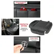 Husa scaun auto, 51 x 53 cm, ofera protectie pentru sezut scaun fata, grosime spuma 8 mm, Fernando, Walser, anti-alunecare, piele PU, design elegant cu buzunare pentru depozitare, Negru, universala