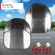 Husa volan cu protectie solara, parasolar, diametru volan maxim 42 cm, Walser, 50 x 44 cm