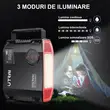 Jump starter auto Utrai Jstar 5, portabil digital multifunctional, compresor, lanterna, functie baterie externa, 12V, 2500A, 27000mAh, 59.2Wh, 150 PSI, port DC, port USB, port tip C