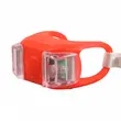 Lumini bicicleta silicon cu baterie, utilizare universala fata sau spate, lumina de avertizare LED de culoare rosie, potrivire universala inclusiv trotineta, scuter, bicicleta electrica, e-bike, rezistent la apa, rosu, set 2 buc