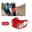 Lumini bicicleta silicon cu baterie, utilizare universala fata sau spate, lumina de avertizare LED de culoare rosie, potrivire universala inclusiv trotineta, scuter, bicicleta electrica, e-bike, rezistent la apa, rosu, set 2 buc